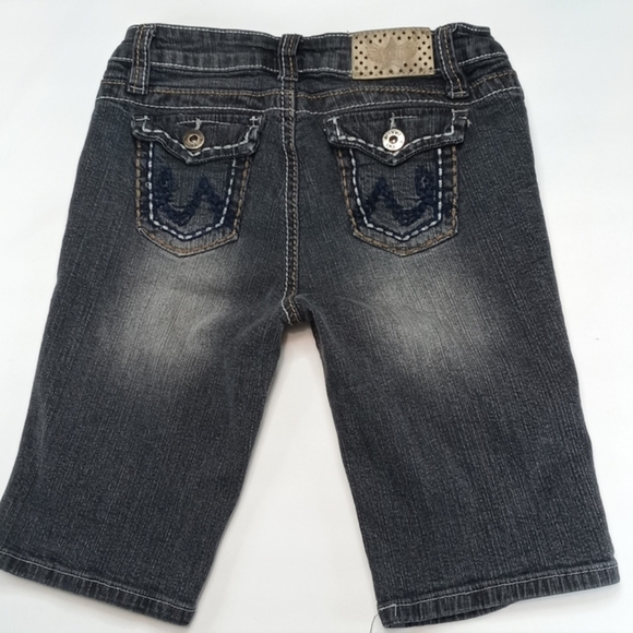 YMI Washed Stretch Denim Bermuda Sz 10 - Picture 4 of 7